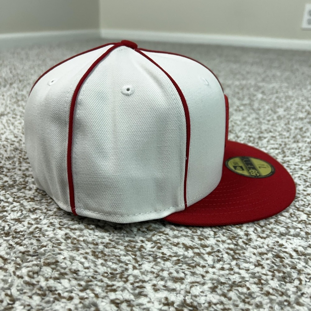 Pittsburgh Crawfords Mens Hat Fitted 7 1/8 Red New Era 59Fifty Negro Leagues - Picture 5 of 11
